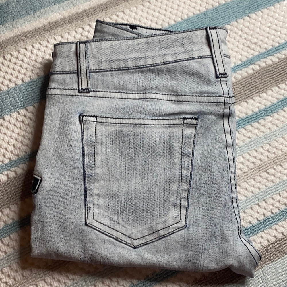 Joe’s Jeans Coated Thriller Zip Skinny Jeans